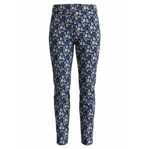 J McLaughlin women’s Blue Floral Print Slim Pants size 2 stretch